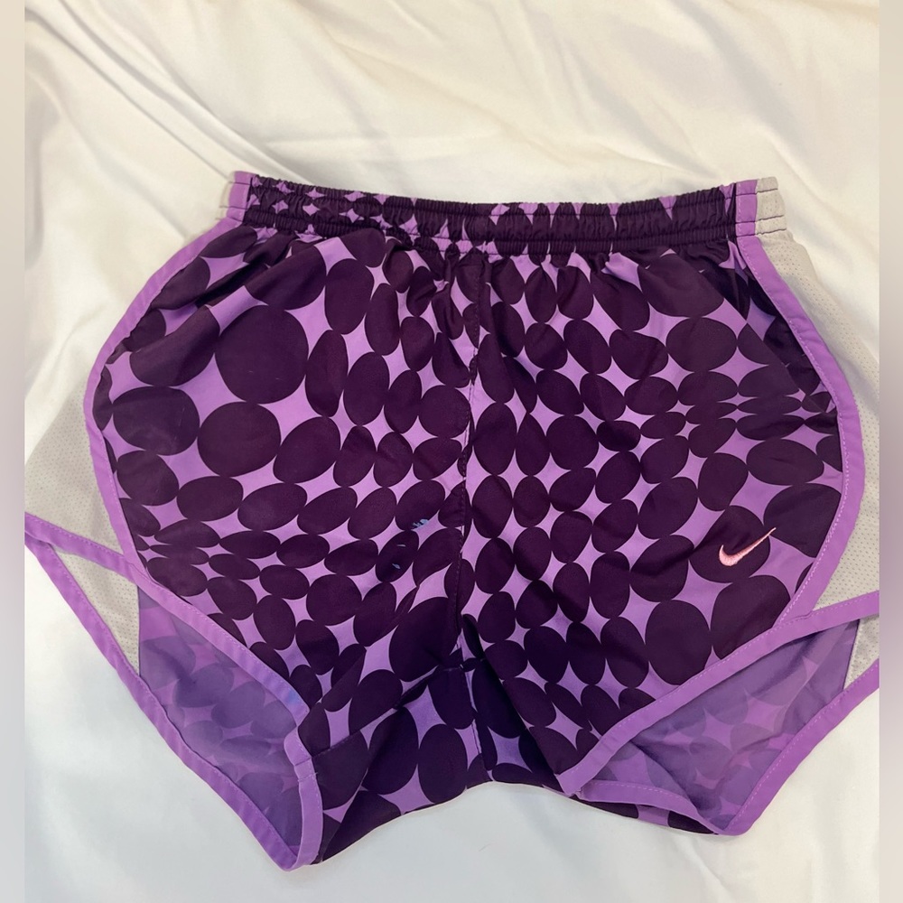Kids Nike Tempo Running Pink Multi Colored Shorts
